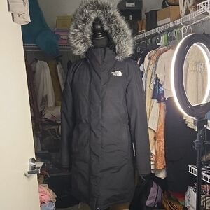 The North Face Black Ski & Snow Jacket with Fur Hood